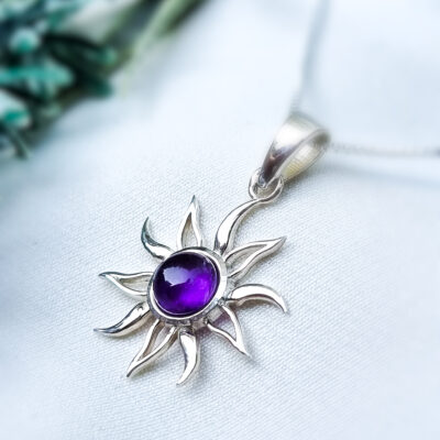 Sun & Amethyst Pendant
