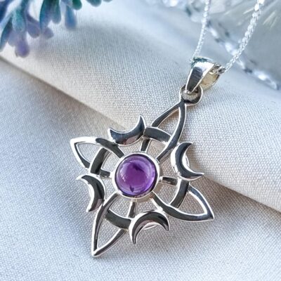 Witch’s Knot Amethyst Pendant