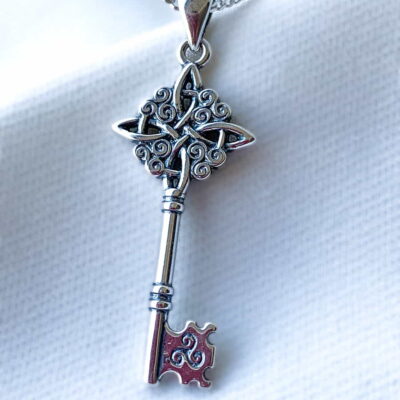 Witches Knot and Triskelion Key Pendant
