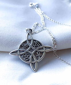 Witch’s Knot Pendant with 4 Protective Amulets